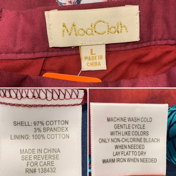 NWT ModCloth Study A-Line Skirt in Scholarly Kitties Knee Length Cotton LG - Picture 7 of 9